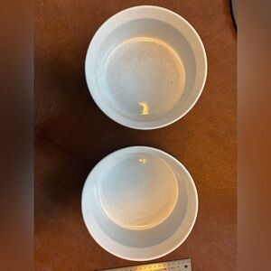 2 Red Corningware Bowls